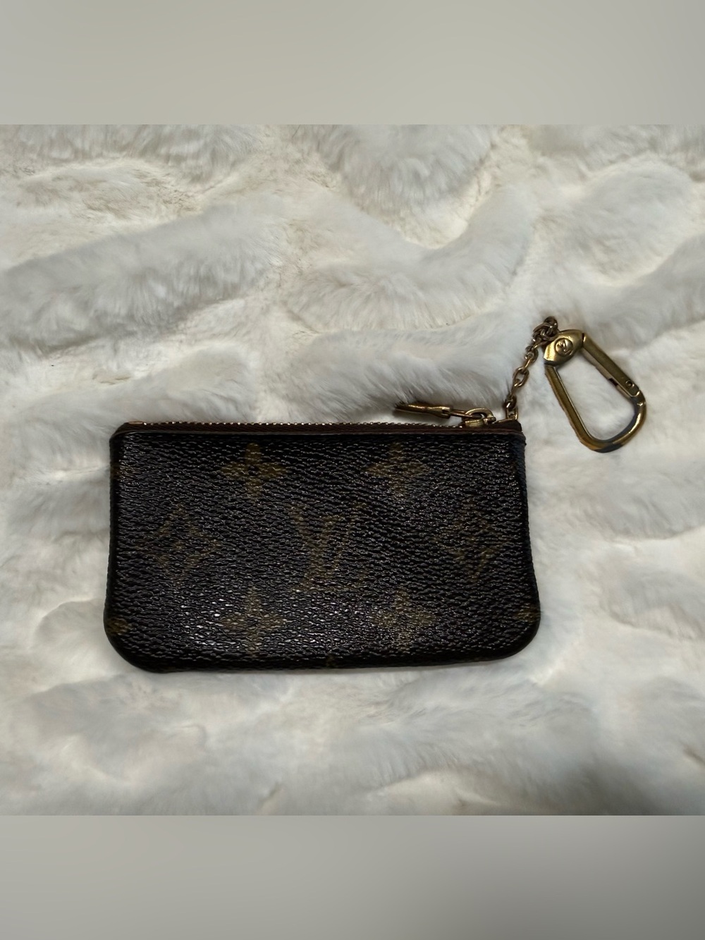 Louis Vuitton Brown Monogram Key & Card Holder with Gold Hardware